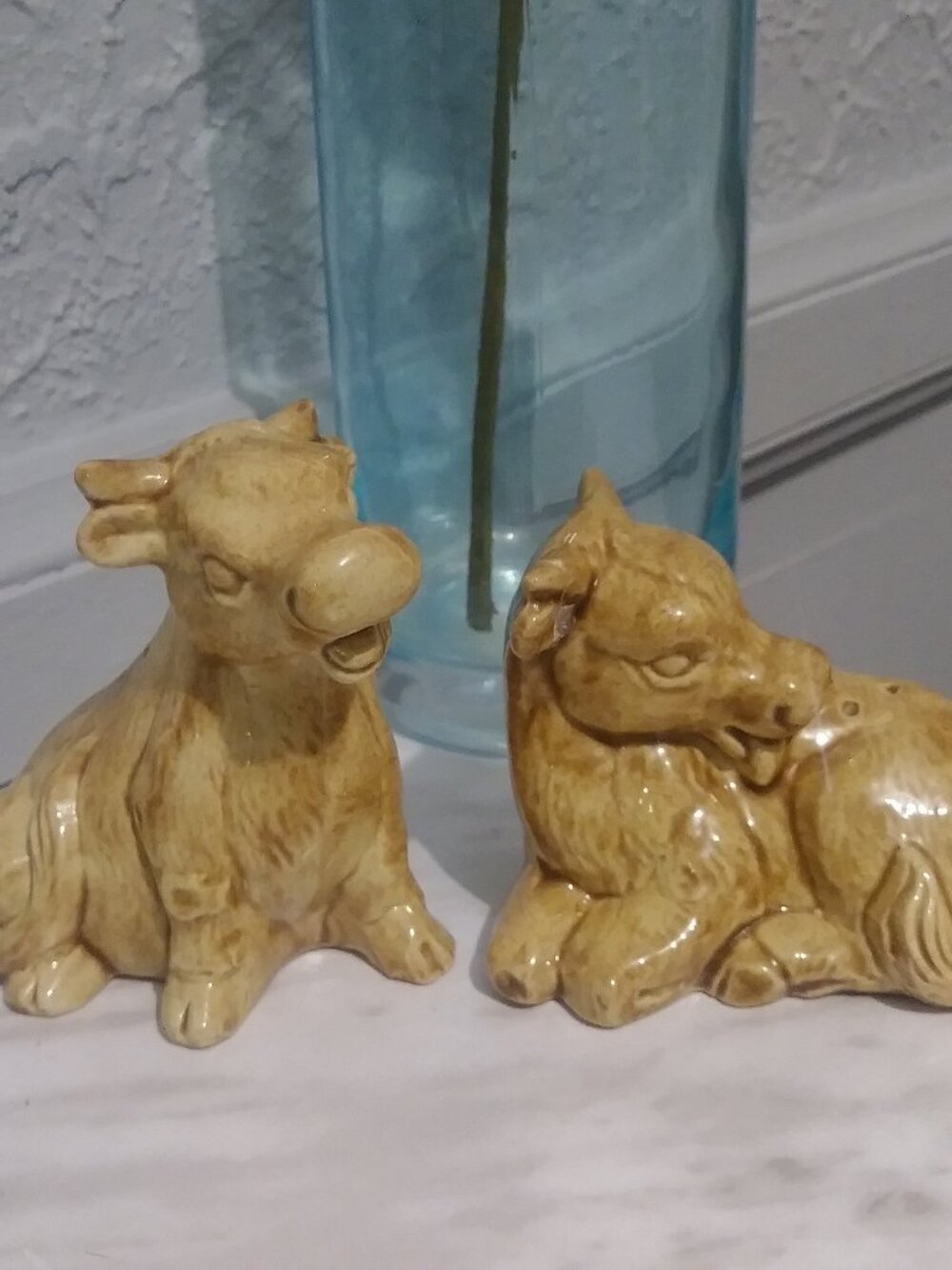 Vintage Cow Salt and Pepper Shakers